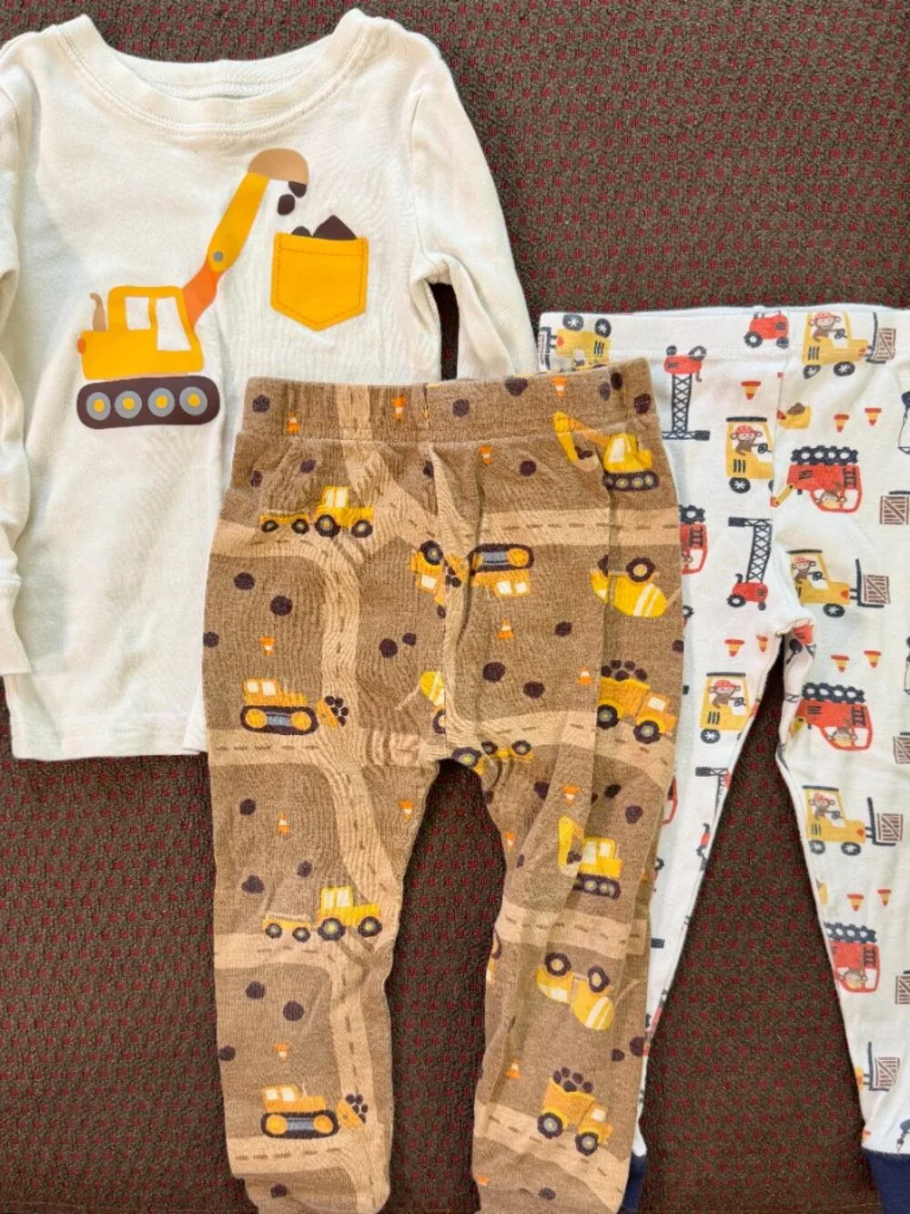 2T Boys Pajama Lot 7 Pieces Cat & Jack Old Navy Children's Place Dino Trucks